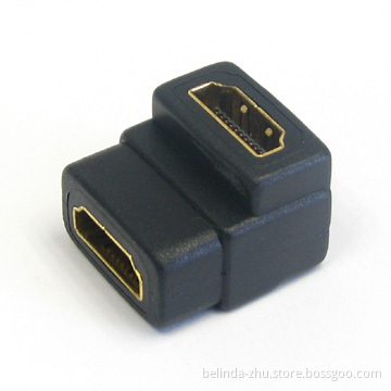 90 Degree HDMI Female to HDMI Female Adapter Connector Coupler